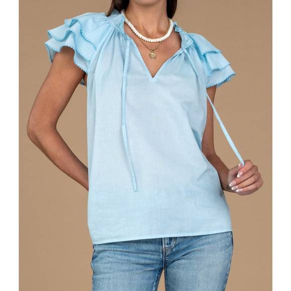 Olivia James | Tops | New Olivia James The Label Astrid Top In Azzuro ...